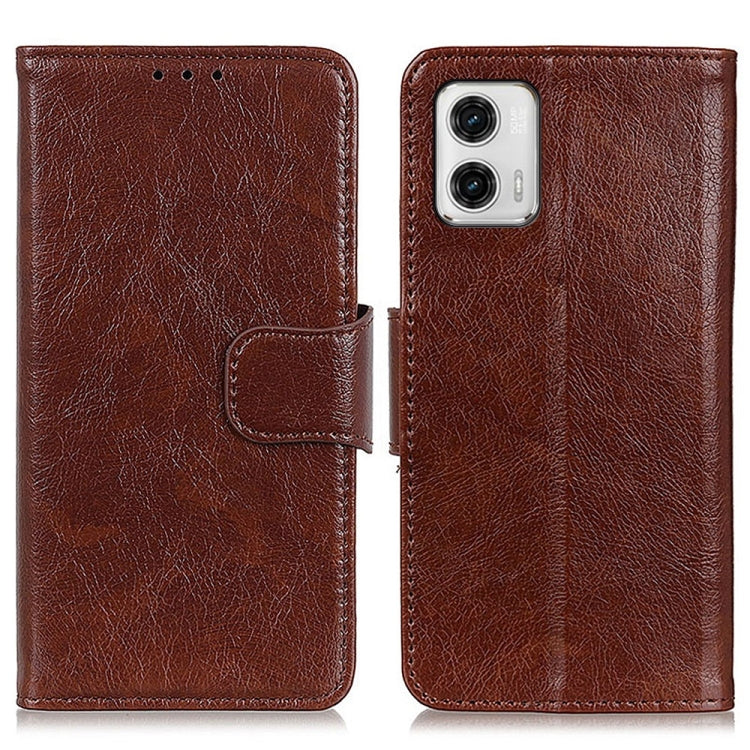 For Motorola Moto G73 5G Nappa Texture Flip Leather Phone Case