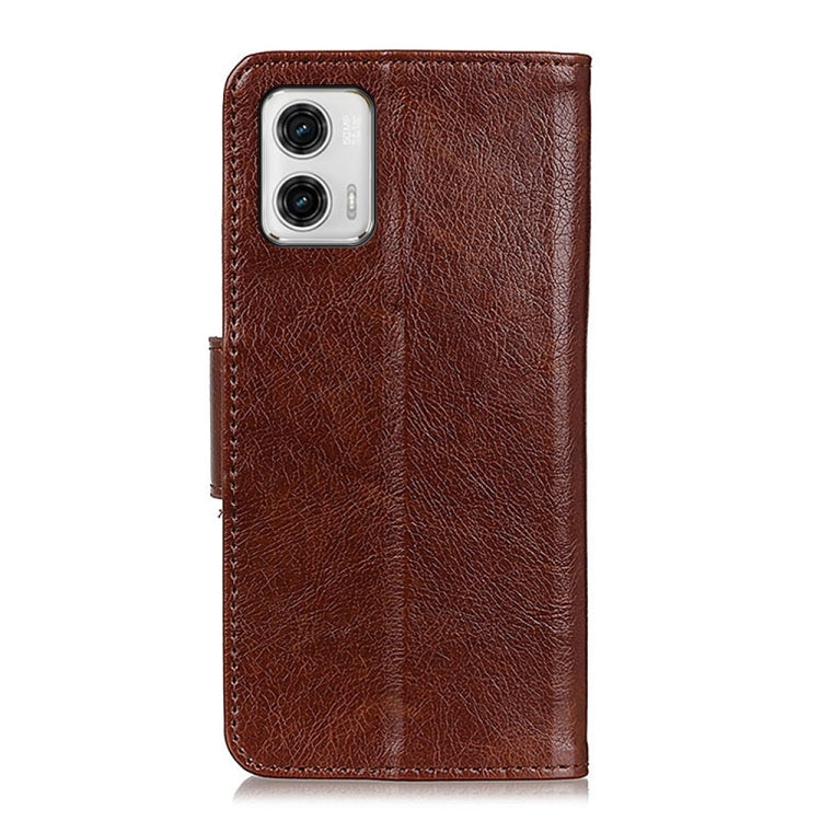 For Motorola Moto G73 5G Nappa Texture Flip Leather Phone Case