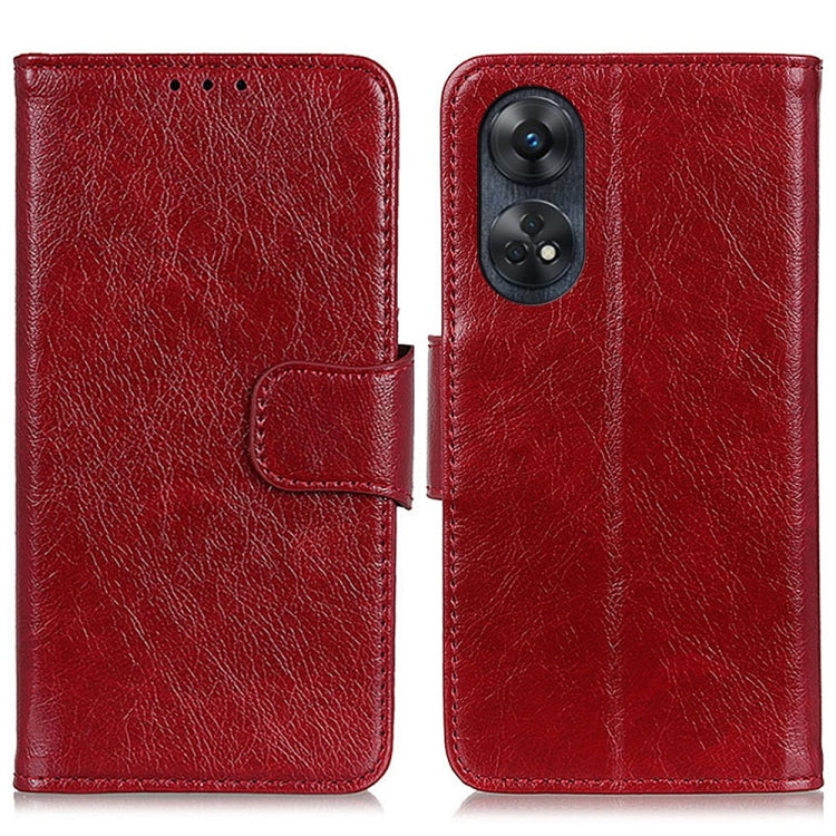 For OPPO Reno8 T 4G Nappa Texture Flip Leather Phone Case