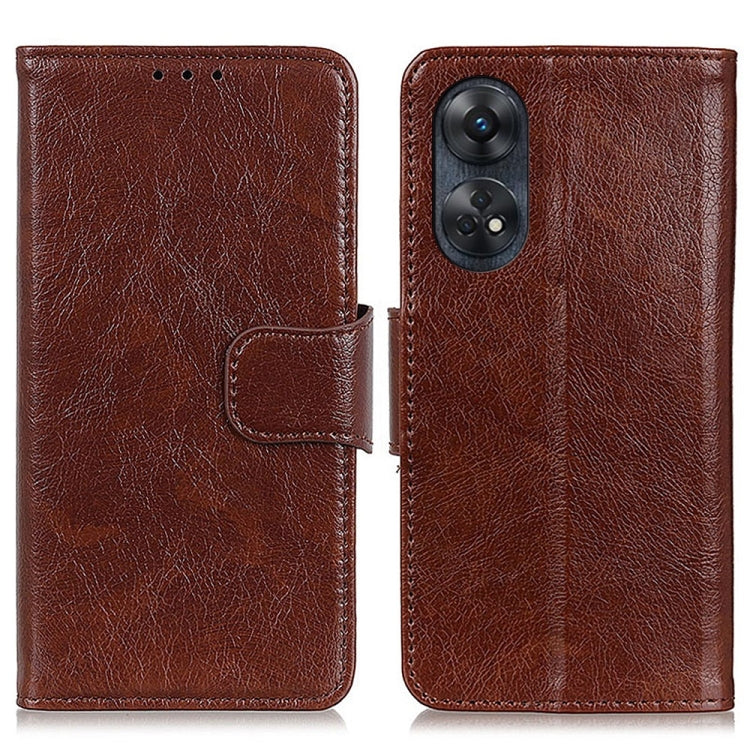 For OPPO Reno8 T 4G Nappa Texture Flip Leather Phone Case
