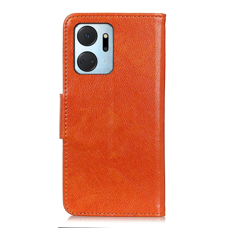 For Honor X7a 4G Nappa Texture Flip Leather Phone Case