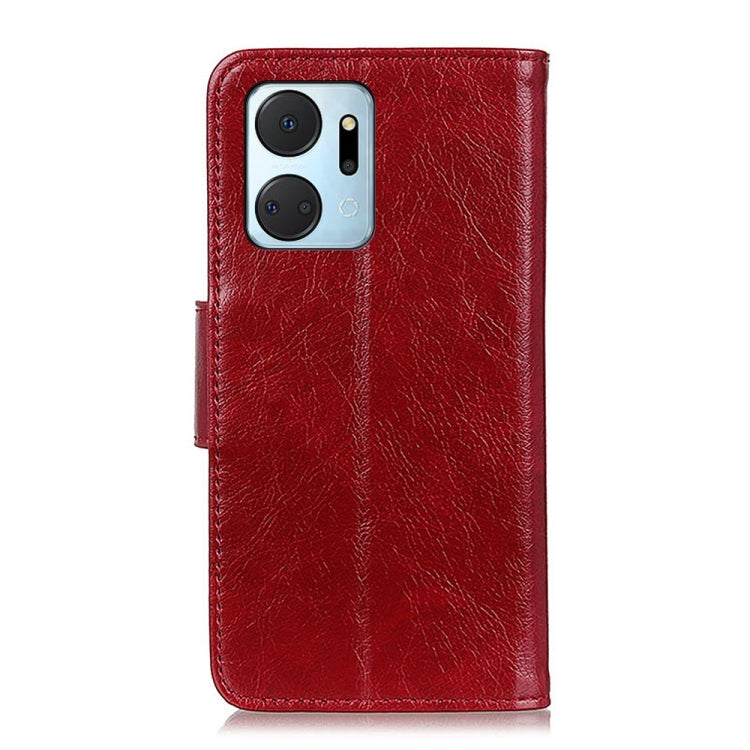 For Honor X7a 4G Nappa Texture Flip Leather Phone Case