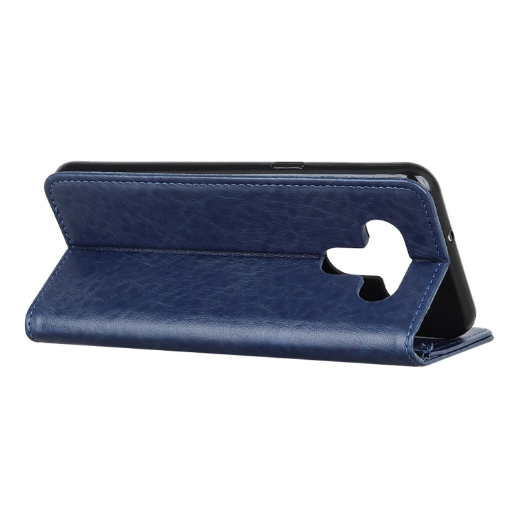 For LG K51 / Q51 Magnetic Crazy Horse Texture Horizontal Flip Leather Case with Holder & Card Slots & Wallet