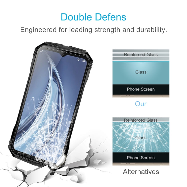 For Doogee S100 50pcs 0.26mm 9H 2.5D Tempered Glass Film