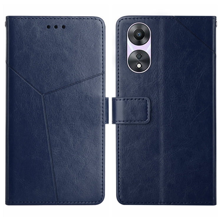 For OPPO Reno8 T 5G/A1 Pro 5G HT01 Y-shaped Pattern Flip Leather Phone Case