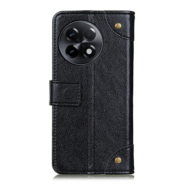 For OnePlus Ace 2 5G Copper Buckle Nappa Texture Flip Leather Phone Case