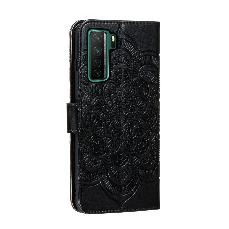 For Huawei nova 7 SE Mandala Embossing Pattern Horizontal Flip PU Leather Case with Holder & Card Slots & Walle & Lanyard