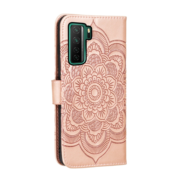 For Huawei nova 7 SE Mandala Embossing Pattern Horizontal Flip PU Leather Case with Holder & Card Slots & Walle & Lanyard