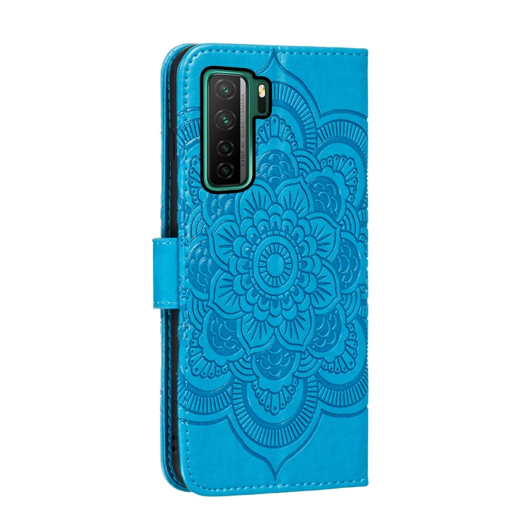 For Huawei nova 7 SE Mandala Embossing Pattern Horizontal Flip PU Leather Case with Holder & Card Slots & Walle & Lanyard
