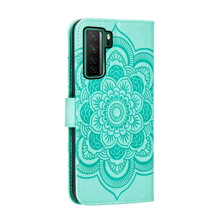 For Huawei nova 7 SE Mandala Embossing Pattern Horizontal Flip PU Leather Case with Holder & Card Slots & Walle & Lanyard