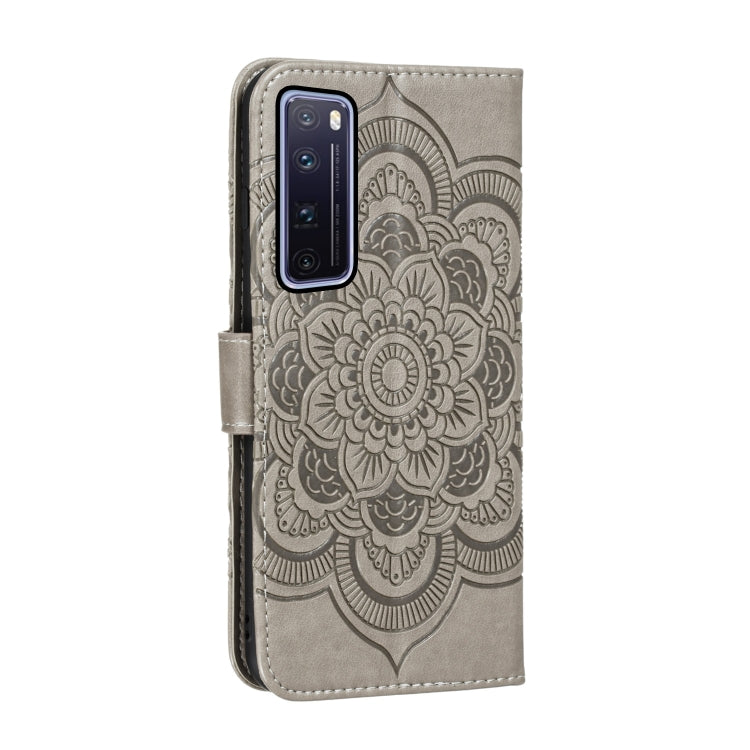For Huawei nova 7 Pro Mandala Embossing Pattern Horizontal Flip PU Leather Case with Holder & Card Slots & Walle & Lanyard
