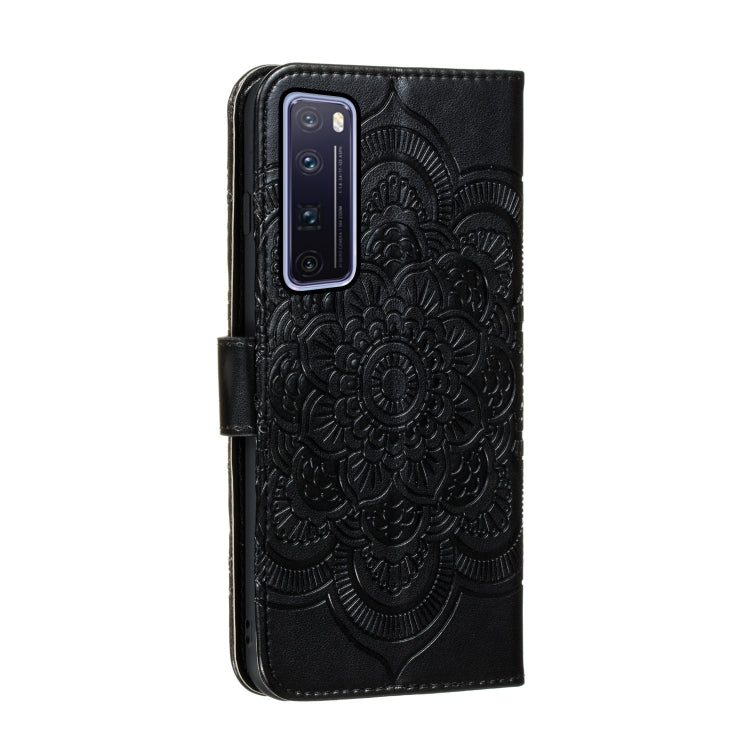 For Huawei nova 7 Pro Mandala Embossing Pattern Horizontal Flip PU Leather Case with Holder & Card Slots & Walle & Lanyard