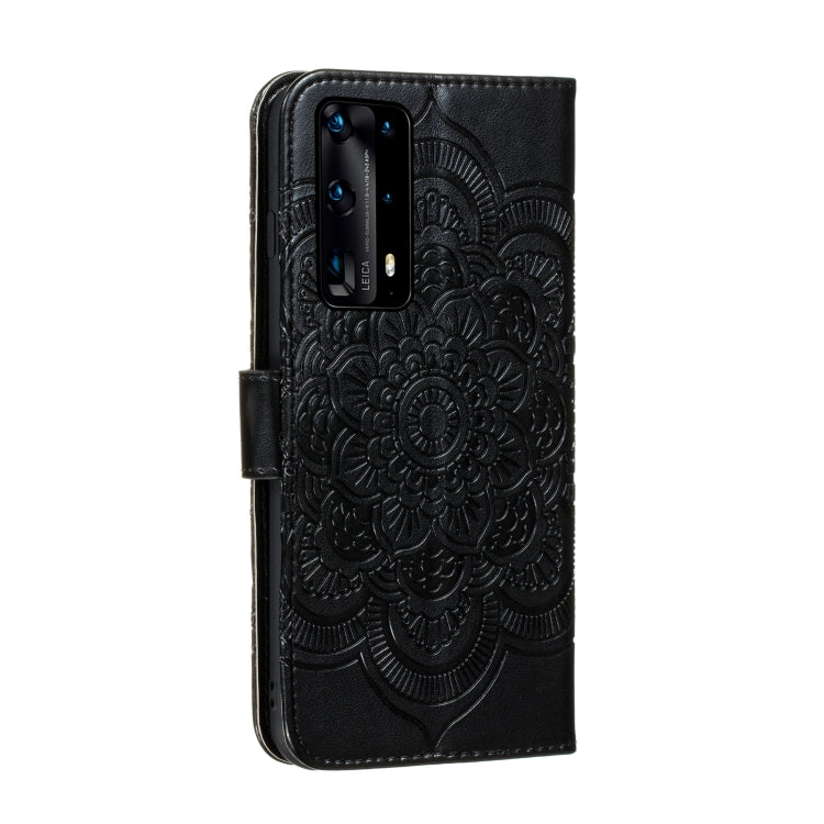 For Huawei P40 pro+ Mandala Embossing Pattern Horizontal Flip PU Leather Case with Holder & Card Slots & Walle & Lanyard