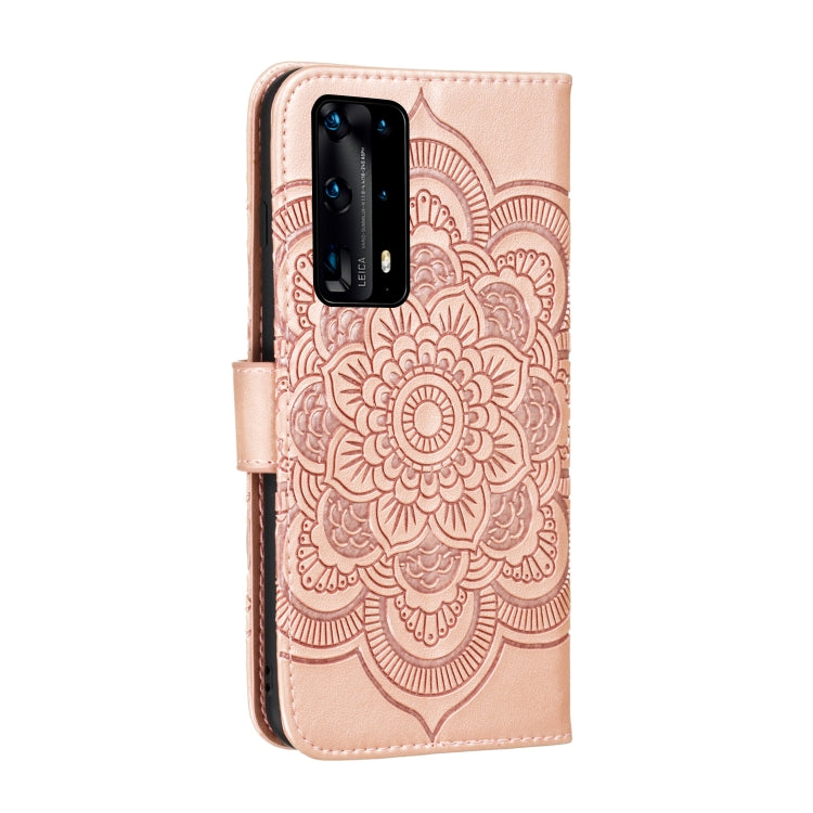 For Huawei P40 pro+ Mandala Embossing Pattern Horizontal Flip PU Leather Case with Holder & Card Slots & Walle & Lanyard