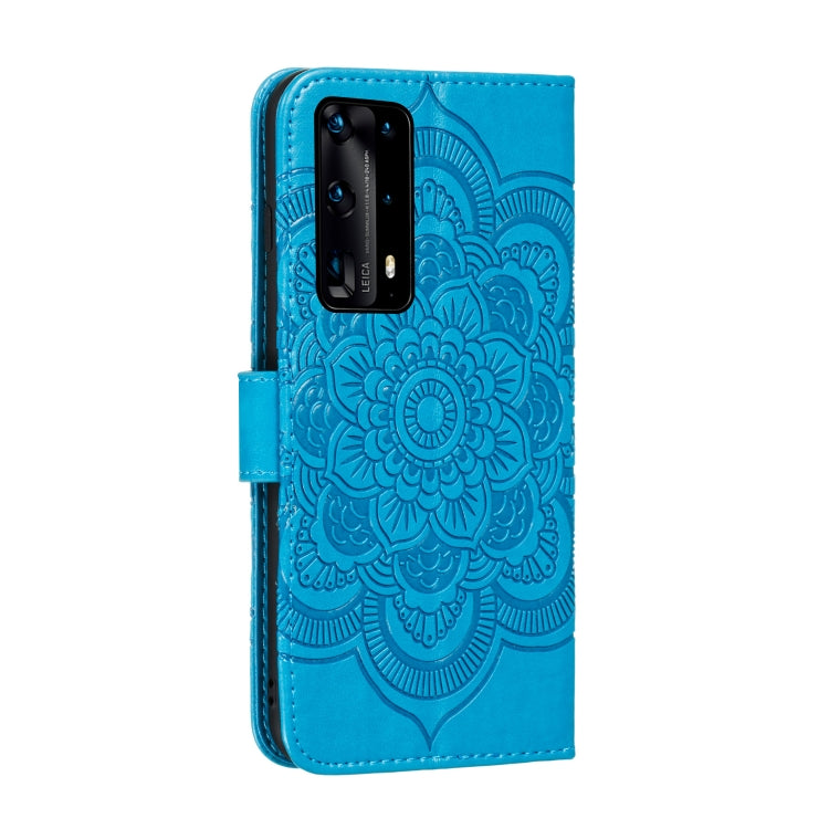For Huawei P40 pro+ Mandala Embossing Pattern Horizontal Flip PU Leather Case with Holder & Card Slots & Walle & Lanyard