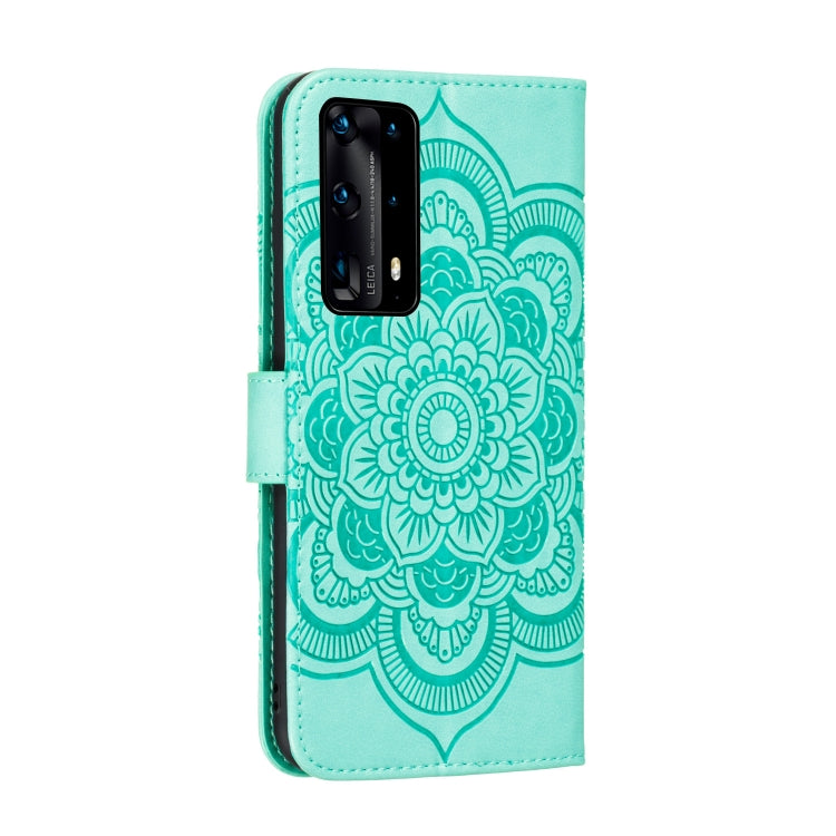 For Huawei P40 pro+ Mandala Embossing Pattern Horizontal Flip PU Leather Case with Holder & Card Slots & Walle & Lanyard
