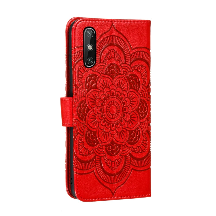 For Huawei Enjoy 10e Mandala Embossing Pattern Horizontal Flip PU Leather Case with Holder & Card Slots & Walle & Lanyard