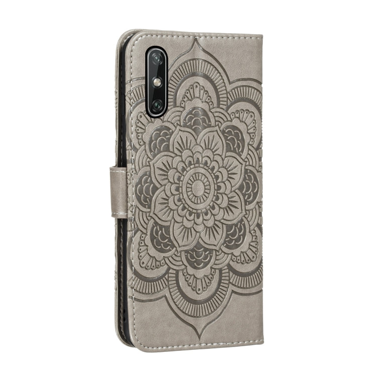 For Huawei Enjoy 10e Mandala Embossing Pattern Horizontal Flip PU Leather Case with Holder & Card Slots & Walle & Lanyard