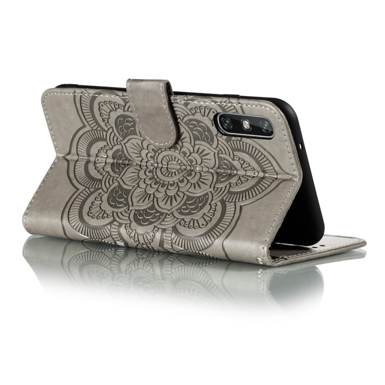 For Huawei Enjoy 10e Mandala Embossing Pattern Horizontal Flip PU Leather Case with Holder & Card Slots & Walle & Lanyard