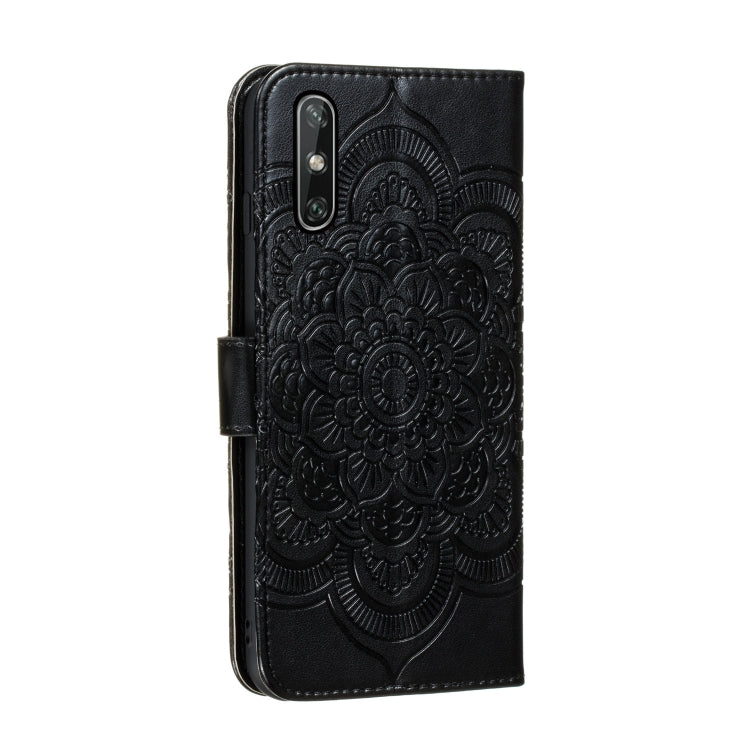For Huawei Enjoy 10e Mandala Embossing Pattern Horizontal Flip PU Leather Case with Holder & Card Slots & Walle & Lanyard