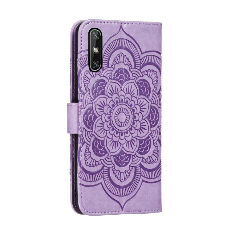 For Huawei Enjoy 10e Mandala Embossing Pattern Horizontal Flip PU Leather Case with Holder & Card Slots & Walle & Lanyard