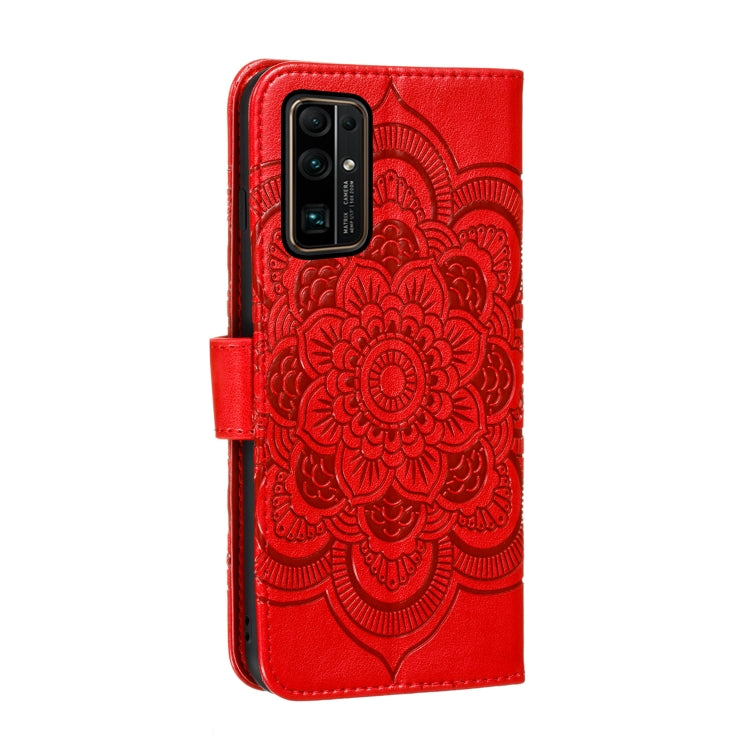For Huawei Honor 30 Mandala Embossing Pattern Horizontal Flip PU Leather Case with Holder & Card Slots & Walle & Lanyard