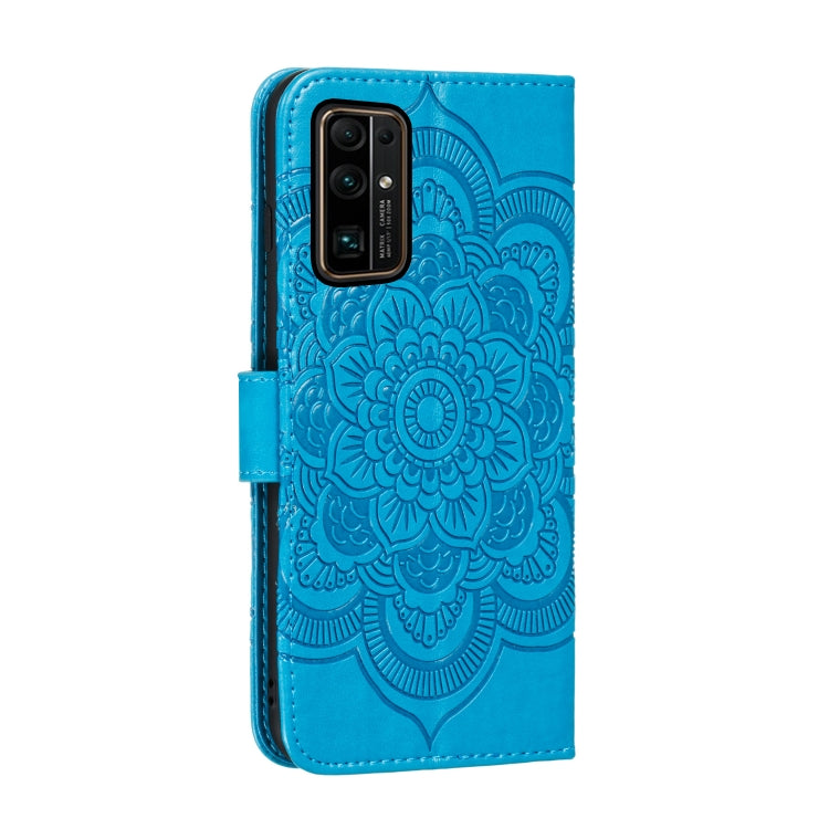 For Huawei Honor 30 Mandala Embossing Pattern Horizontal Flip PU Leather Case with Holder & Card Slots & Walle & Lanyard