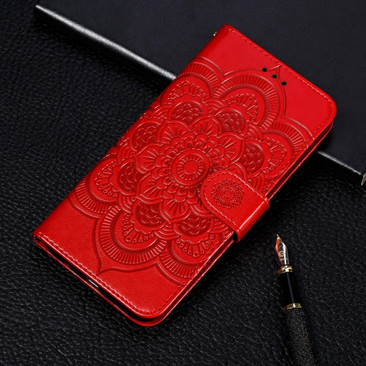 For Huawei Honor 30 Pro Mandala Embossing Pattern Horizontal Flip PU Leather Case with Holder & Card Slots & Walle & Lanyard