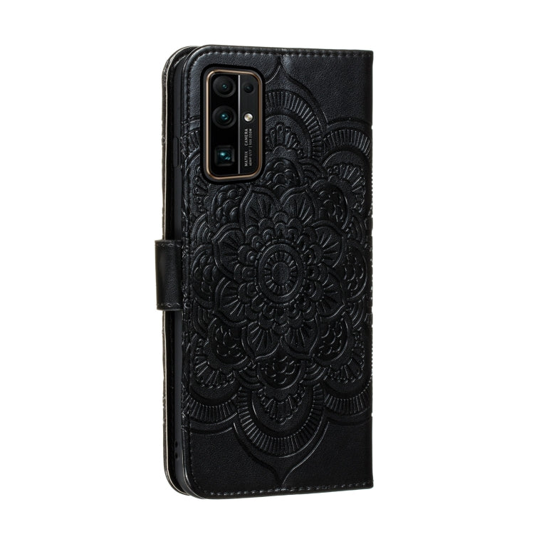 For Huawei Honor 30 Pro Mandala Embossing Pattern Horizontal Flip PU Leather Case with Holder & Card Slots & Walle & Lanyard
