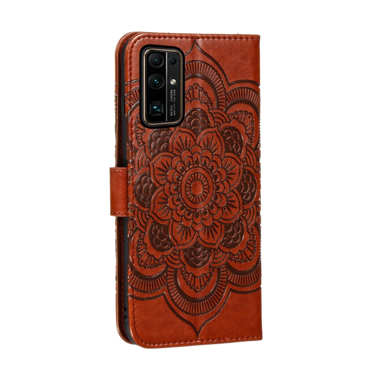 For Huawei Honor 30 Pro Mandala Embossing Pattern Horizontal Flip PU Leather Case with Holder & Card Slots & Walle & Lanyard