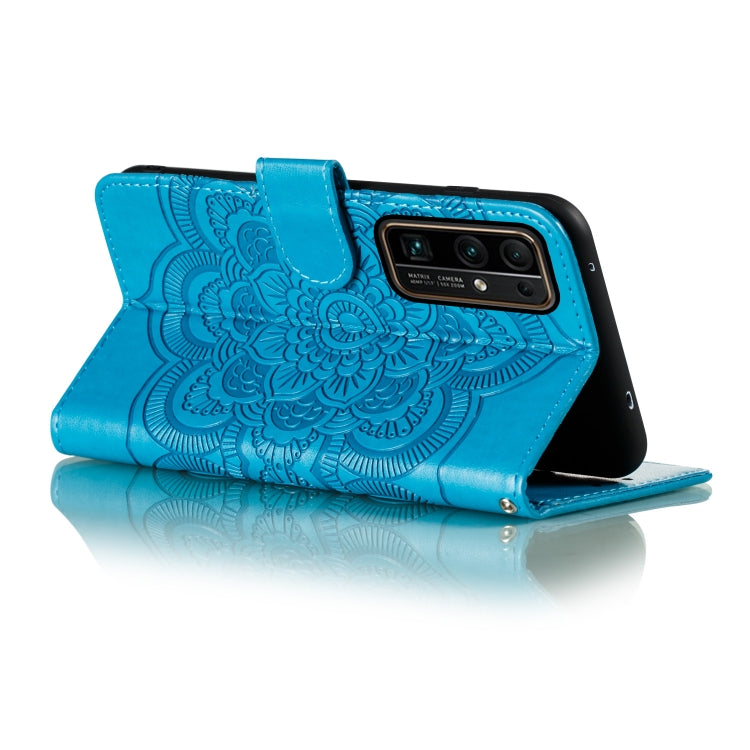 For Huawei Honor 30 Pro Mandala Embossing Pattern Horizontal Flip PU Leather Case with Holder & Card Slots & Walle & Lanyard