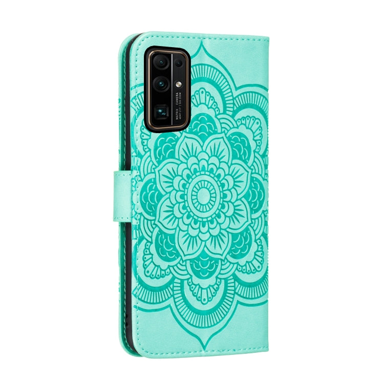 For Huawei Honor 30 Pro Mandala Embossing Pattern Horizontal Flip PU Leather Case with Holder & Card Slots & Walle & Lanyard