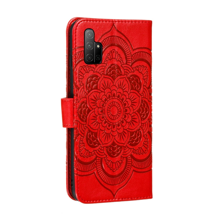 For Huawei Honor 30S Mandala Embossing Pattern Horizontal Flip PU Leather Case with Holder & Card Slots & Walle & Lanyard