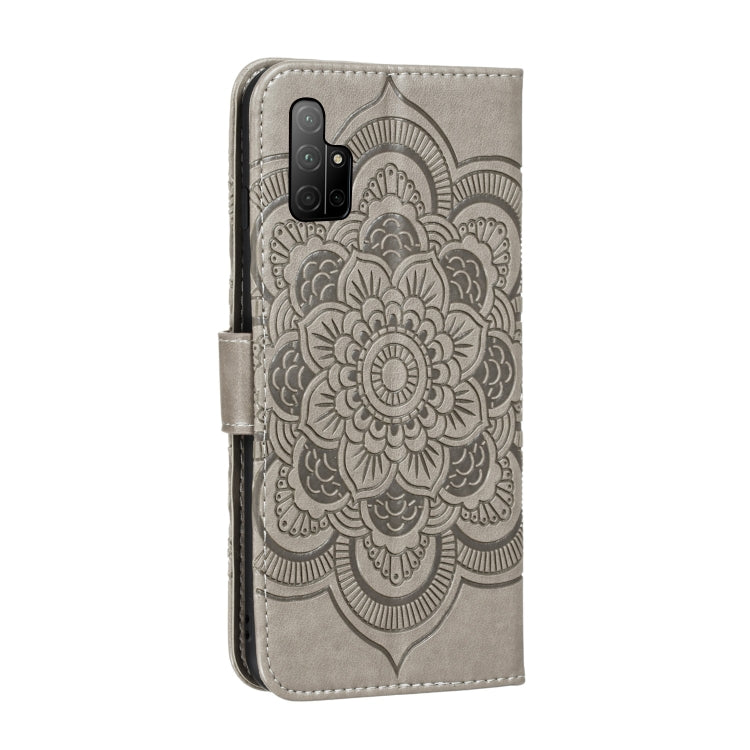 For Huawei Honor 30S Mandala Embossing Pattern Horizontal Flip PU Leather Case with Holder & Card Slots & Walle & Lanyard