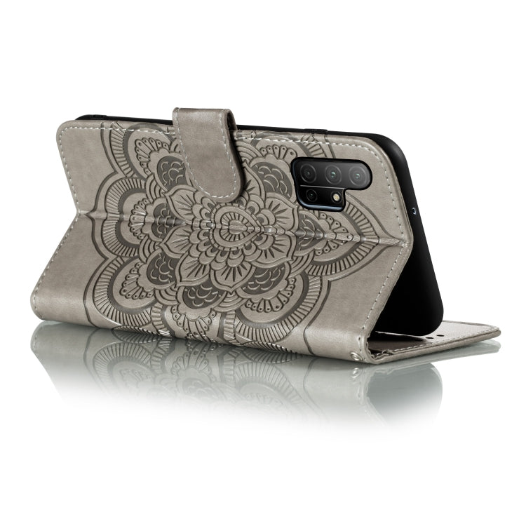 For Huawei Honor 30S Mandala Embossing Pattern Horizontal Flip PU Leather Case with Holder & Card Slots & Walle & Lanyard
