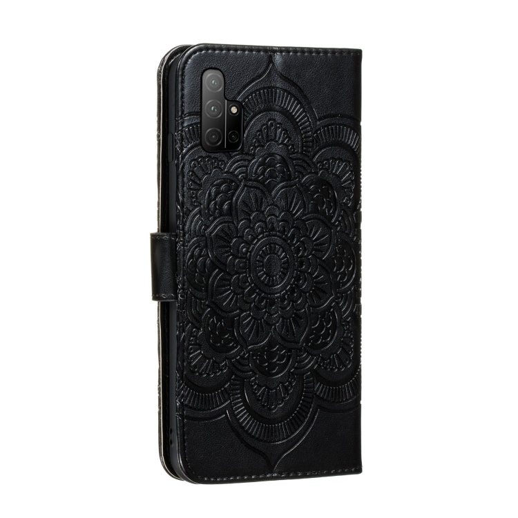 For Huawei Honor 30S Mandala Embossing Pattern Horizontal Flip PU Leather Case with Holder & Card Slots & Walle & Lanyard