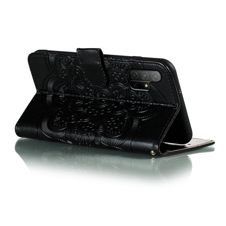 For Huawei Honor 30S Mandala Embossing Pattern Horizontal Flip PU Leather Case with Holder & Card Slots & Walle & Lanyard