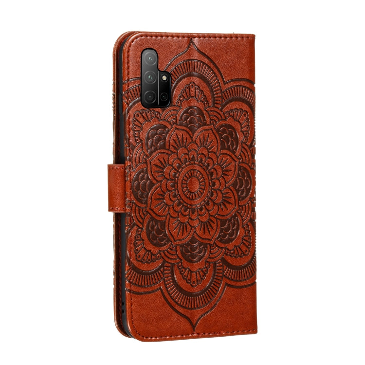 For Huawei Honor 30S Mandala Embossing Pattern Horizontal Flip PU Leather Case with Holder & Card Slots & Walle & Lanyard