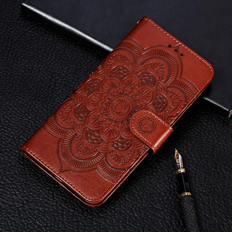 For Huawei Honor 30S Mandala Embossing Pattern Horizontal Flip PU Leather Case with Holder & Card Slots & Walle & Lanyard