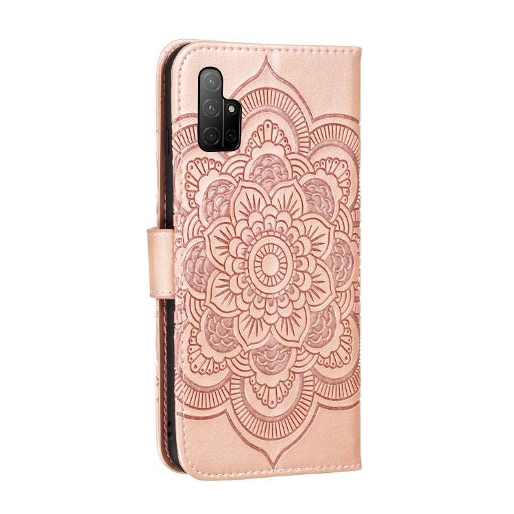 For Huawei Honor 30S Mandala Embossing Pattern Horizontal Flip PU Leather Case with Holder & Card Slots & Walle & Lanyard