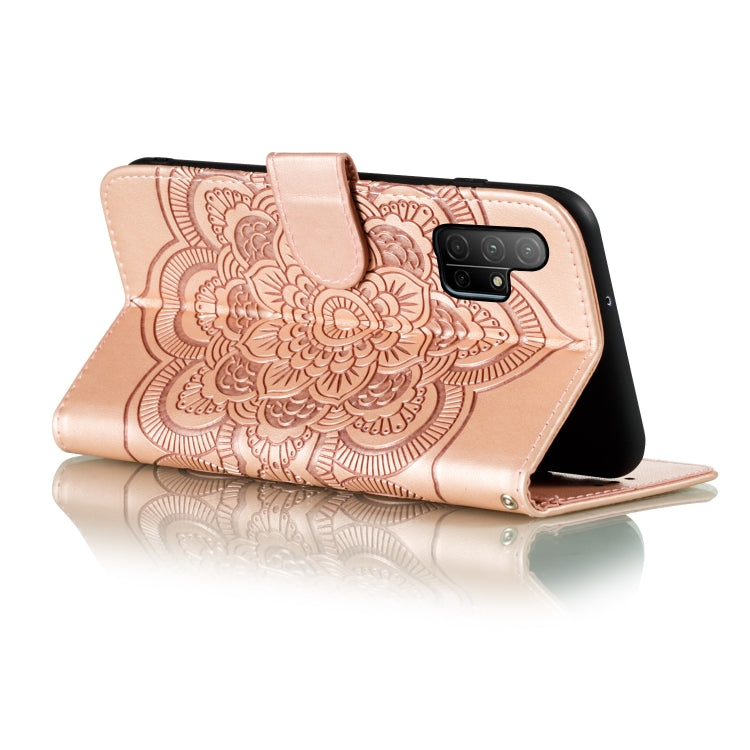 For Huawei Honor 30S Mandala Embossing Pattern Horizontal Flip PU Leather Case with Holder & Card Slots & Walle & Lanyard