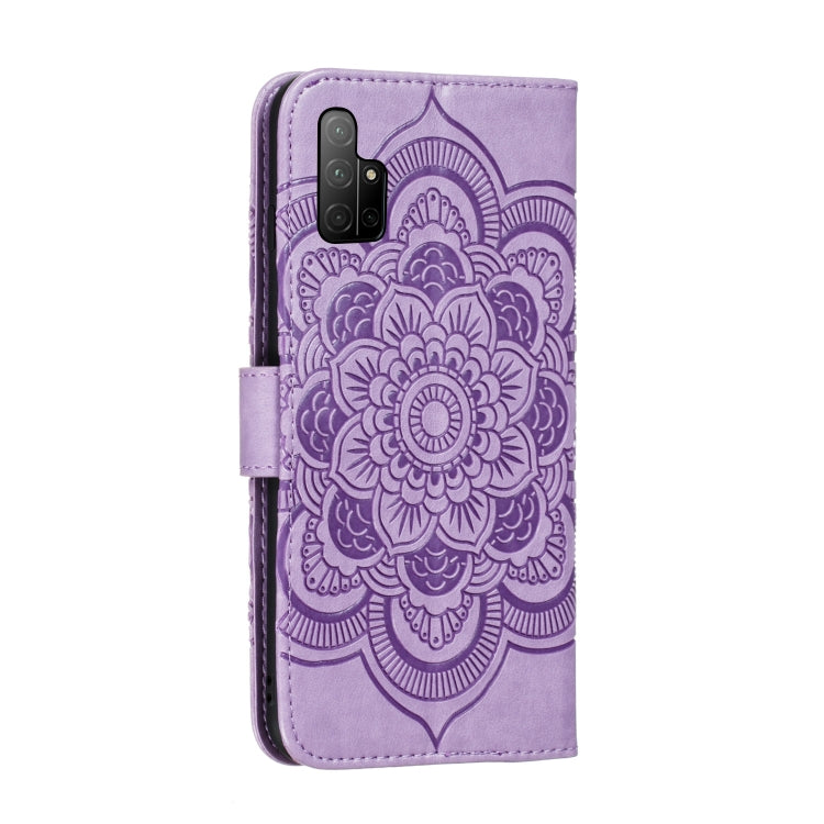 For Huawei Honor 30S Mandala Embossing Pattern Horizontal Flip PU Leather Case with Holder & Card Slots & Walle & Lanyard