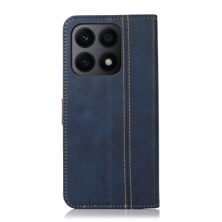 For Honor X8a 4G Stitching Thread Calf Texture Leather Phone Case