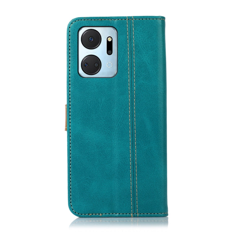 For Honor X7a 4G Stitching Thread Calf Texture Leather Phone Case