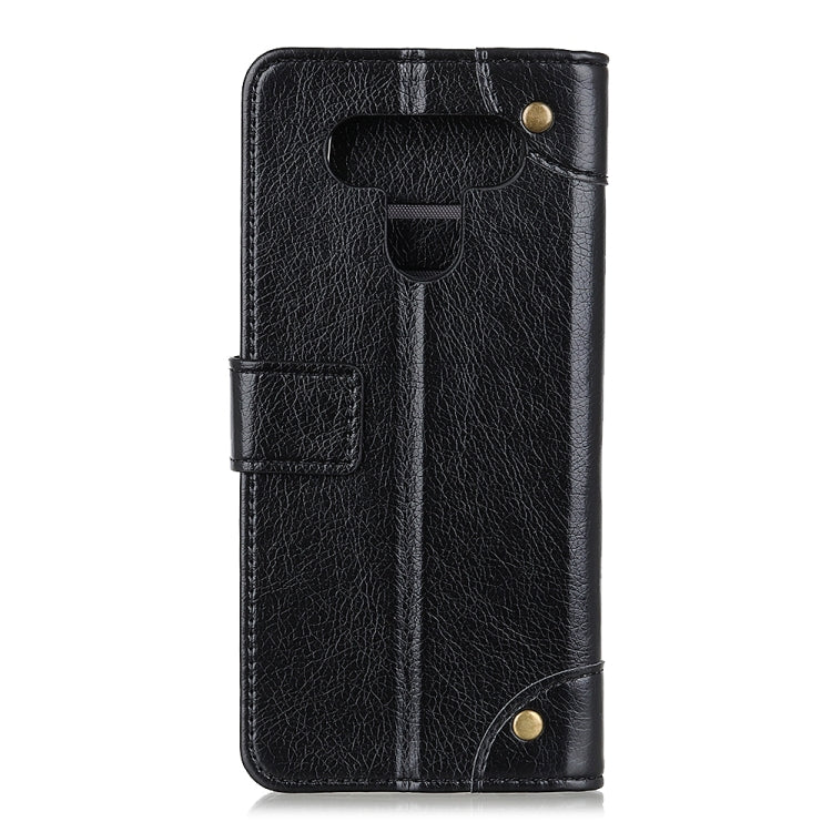 For LG K51 / Q51 Copper Buckle Nappa Texture Horizontal Flip Leather Case with Holder & Card Slots & Wallet