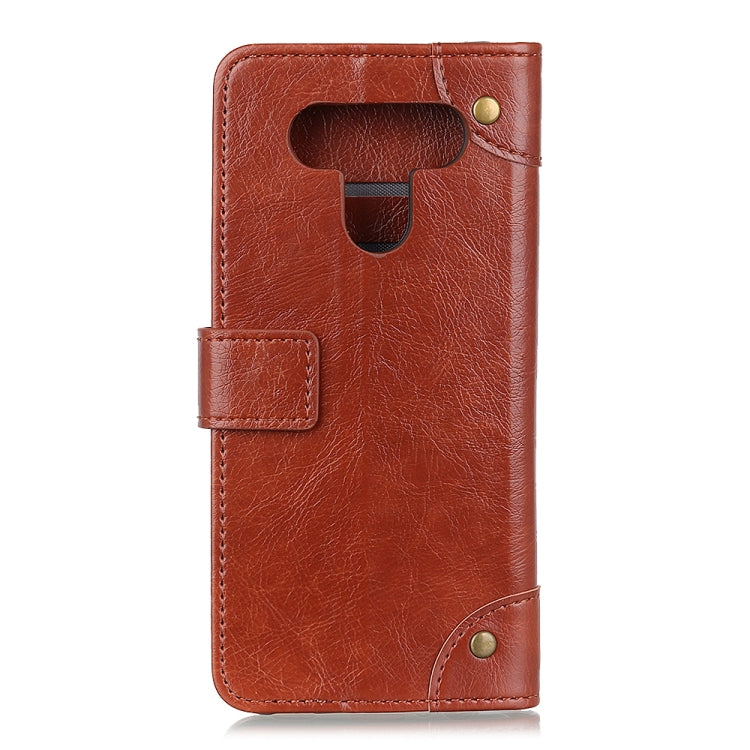 For LG K51 / Q51 Copper Buckle Nappa Texture Horizontal Flip Leather Case with Holder & Card Slots & Wallet