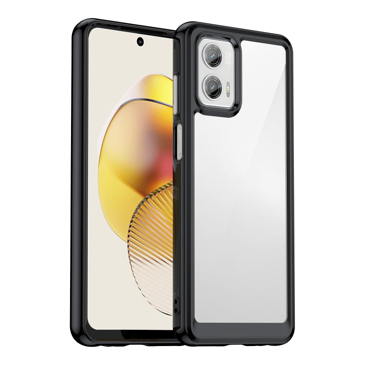 For Motorola Moto G73 Colorful Series Acrylic + TPU Phone Case