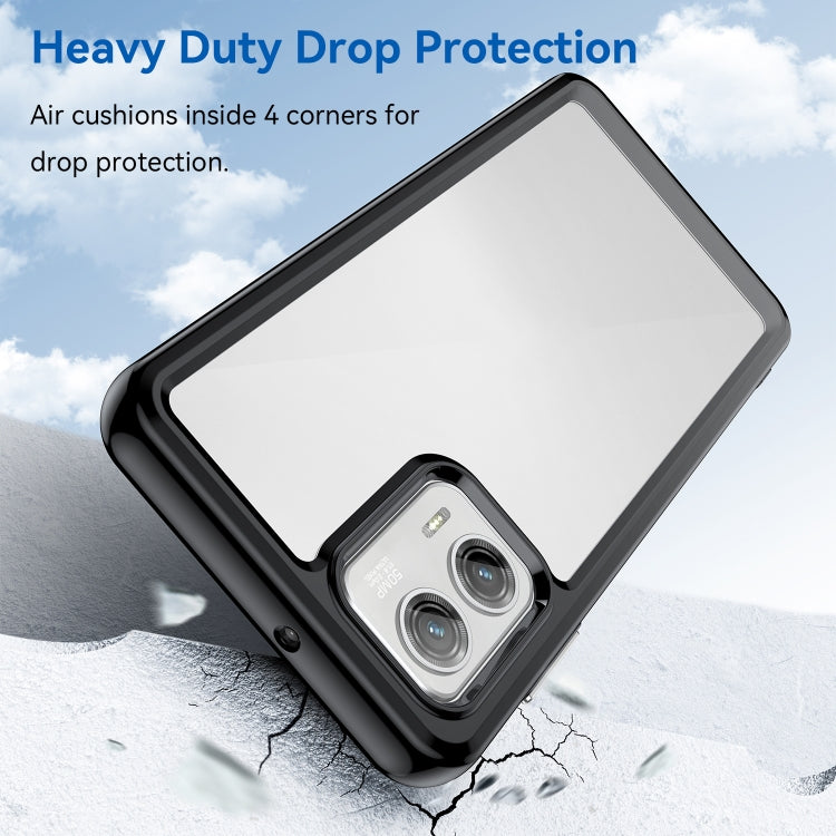 For Motorola Moto G73 Colorful Series Acrylic + TPU Phone Case