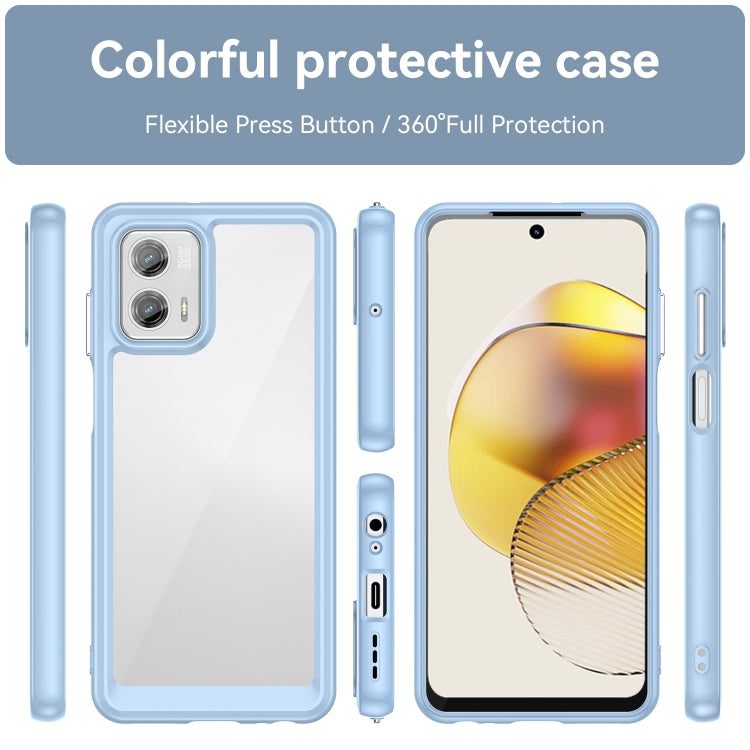 For Motorola Moto G73 Colorful Series Acrylic + TPU Phone Case