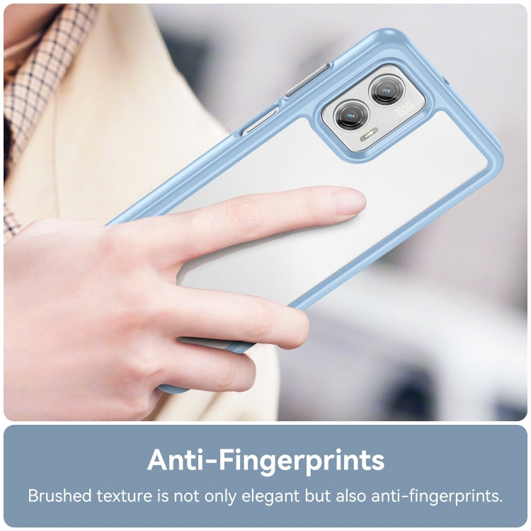 For Motorola Moto G73 Colorful Series Acrylic + TPU Phone Case